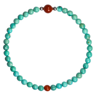Buddha Gift Turquoise Red Agate Bead Protection Bracelet