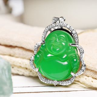 Buddha Gift Good Luck Laughing Buddha Necklace（测试）