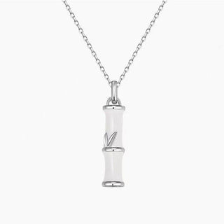 Buddha Gift Bamboo Design Copper Luck Couple Necklace Pendant