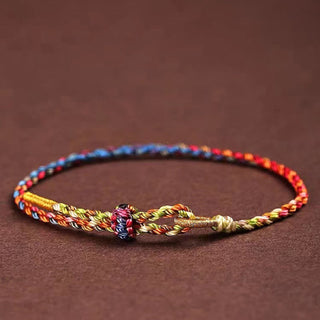 Buddha Gift Handcrafted Luck Colorful Rope Child Adult Bracelet