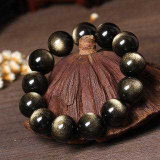 Buddha Gift Tibetan Obsidian Purification Bracelet
