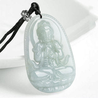 Buddha Gift Chinese Zodiac Natal Buddha Jade Wealth Prosperity Necklace Pendant