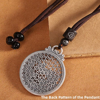 Buddha Gift 990 Sterling Silver Phoenix Luck Protection Necklace Pendant