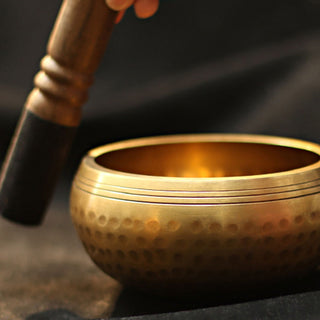 Buddha Gift Tibetan Sound Bowl Handcrafted for Relaxation and Mindfulness Meditation Singing Bowl Set
