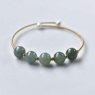 Buddha Gift Jade Abundance Luck Blessing Bracelet Bangle