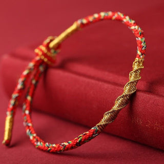 Buddha Gift Handmade Chinese Zodiac Natal Buddha Protection Strength Braided String Bracelet