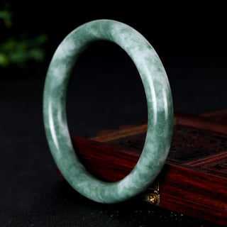 Buddha Gift Natural Jade Luck Abundance Bangle Bracelet