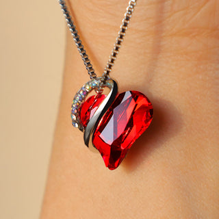 Buddha Gift Love Heart Birthstone Healing Energy Necklace Pendant