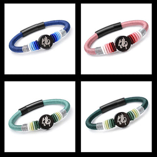 Buddha Gift Buddha Character Ebony Handcrafted Rope Bracelet