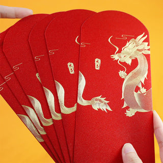 Buddha Gift 6Pcs Chinese Red Envelope Year of the Dragon Lucky Money Envelopes 2024 Chinese New Year Dragon Year Envelope