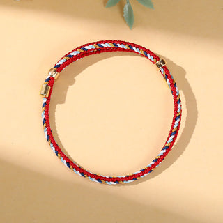 Buddha Gift Colorful Rope Zongzi Pattern Luck Handmade Child Adult Bracelet