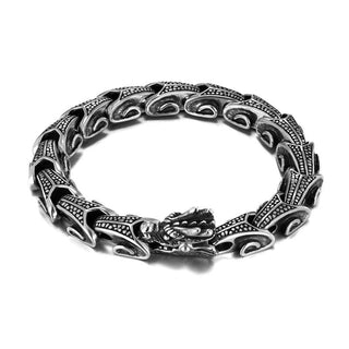 Buddha Gift Dragon Titanium Steel Luck Bracelet Bangle