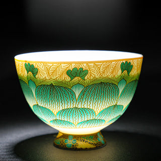 Buddha Gift Lotus Ceramic Teacup Flower Tea Cups 100ml