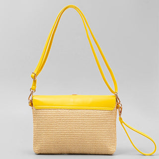 Buddha Gift Hamsa Elephant Flower Straw Woven Crossbody Bag Shoulder Bag Handbag