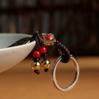 Buddha Gift Feng Shui Bagua Yin Yang Balance Peace Keychain