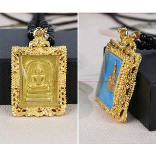 Obsidian Buddha Serenity Pendant Necklace (Extra 30% Off | USE CODE: FS30)