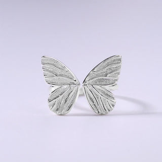 Buddha Gift 925 Sterling Silver Butterfly Love Freedom Ring
