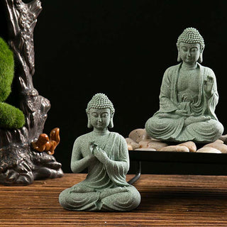 Buddha Gift Tibetan Meditation Contemplation Buddha Serenity Compassion Statue Figurine Decoration