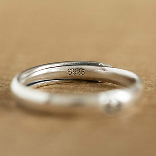 Buddha Gift 925 Sterling Silver Chinese Zodiac Natal Buddha Blessing Couple Ring