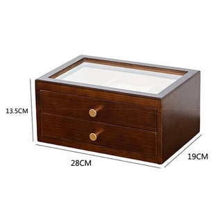 Buddha Gift Retro Solid Wood Jewelry Box Jewelry Storage Box With Drawer