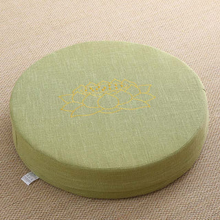 Buddha Gift Lotus Embroidery Cotton Linen Meditation Seat Cushion