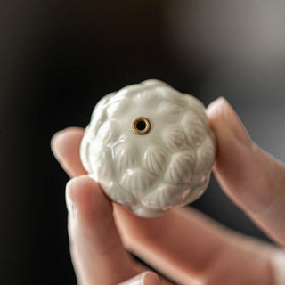 Buddha Gift Mini Lotus Flower Meditation Ceramic Stick Small Incense Burner Decoration