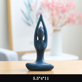 Buddha Gift Abstract Yoga Meditation Exercise Ceramics Spiritual Figurine Sculpture Decoration
