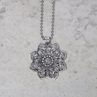 Buddha Gift Tibetan Lotus Blessing Necklace Pendant