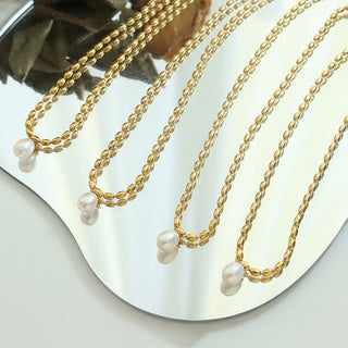 Buddha Gift Pearl Bead Peace Necklace Pendant