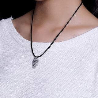 Buddha Gift Tibetan 925 Sterling Silver Om Mani Padme Hum Dorje Vajra Engraved Strength Necklace Pendant