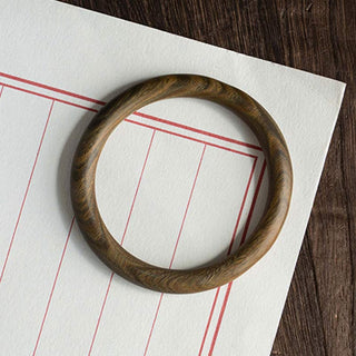 Buddha Gift Tibetan Small Leaf Red Sandalwood Ebony Green Sandalwood Protection Bracelet Bangle