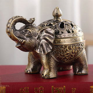 Buddha Gift Elephant Alloy Incense Holder Home Decoration Incense Burner