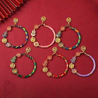 Buddha Gift Tibetan Gourd Fortune Happiness Lion Wealth Luck Bracelet