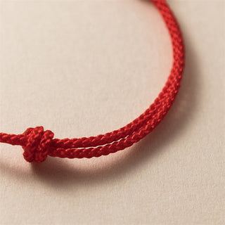 Buddha Gift Year of the Dragon 925 Sterling Silver Handmade Dragon Carved Success Braided Red Bracelet