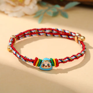 Buddha Gift Colorful Rope Zongzi Pattern Luck Handmade Child Adult Bracelet