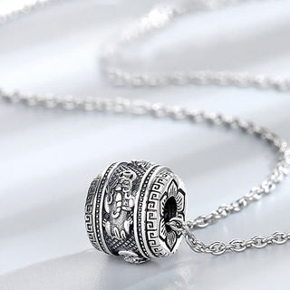 Buddha Gift PiXiu Luck Wealth Rotatable Necklace Pendant