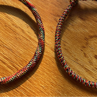 Buddha Gift Handmade 925 Sterling Silver Chinese Zodiac Natal Buddha Protection Colorful Rope Bracelet