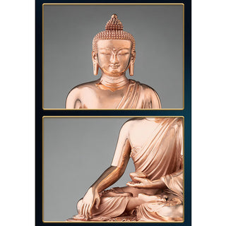 Buddha Gift Gautama Shakyamuni Buddha Figurine Serenity Copper Statue Home Decoration