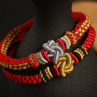 Buddha Gift Colorful Rope True Love Knot Luck Handmade Bracelet