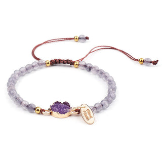 Buddha Gift Natural Crystal Charm Lucky Healing Bracelet