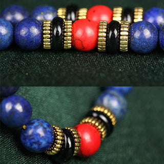 Buddha Gift Tibetan Mala Lapis Lazuli Positive Bracelet