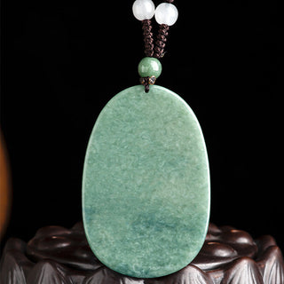 Buddha Gift Natural Jade Avalokitesvara Amulet Wealth Necklace Pendant