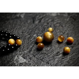 Buddha Gift Tibetan 108 Mala Beads Black Onyx Tiger Eye Beads Nine Palaces Bagua Protection Bracelet