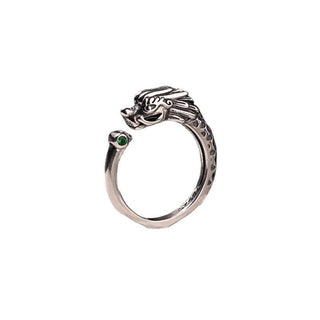 Buddha Gift Vintage Dragon Design Success Strength Adjustable Ring