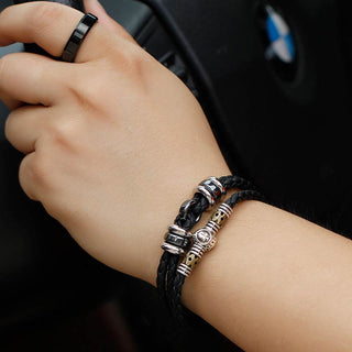 Buddha Gift 12 Constellations of the Zodiac Hematite Protection Bracelet