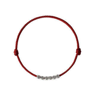 Buddha Gift 925 Sterling Silver Red String Braid Bracelet Anklet