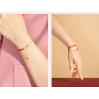 Buddha Gift Lock of Good Wishes Luck Strength Chain Bracelet