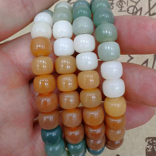 Buddha Gift 108 Mala Beads Gradient Bodhi Seed Green Tara Buddha Engraved Peace Harmony Bracelet