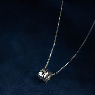 Buddha Gift 925 Sterling Silver Tibetan Om Mani Padme Hum Engraved Love Focus Necklace Pendant