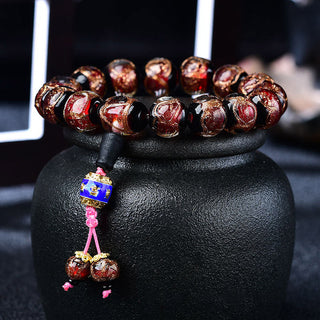Buddha Gift Tibetan Dragon Vein Agate Healing Bracelet